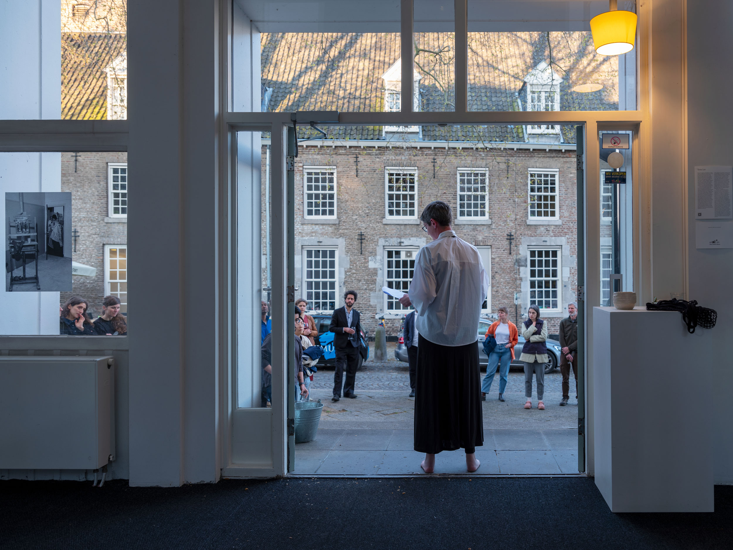 Building a Body of Belief, a performative lecture by Kate Pickering, Jan van Eyck Academie, Maastricht, Netehrlands