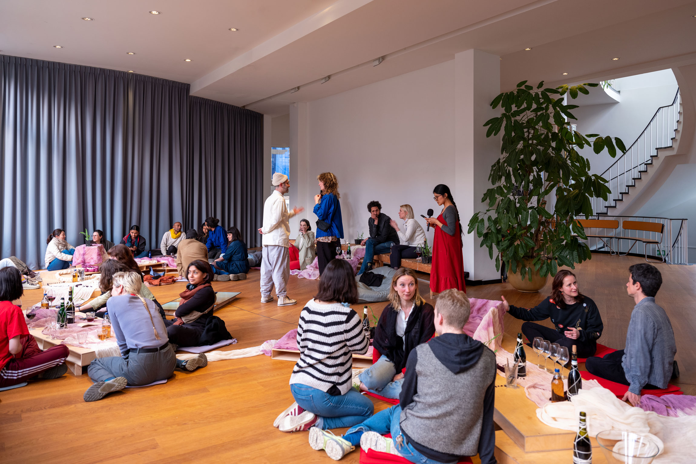 Their movements, your absorption, dinner by Jonas Palekas and Cristina Flores Pescorán. Jan van Eyck Academie, Maastricht, Netherlands.