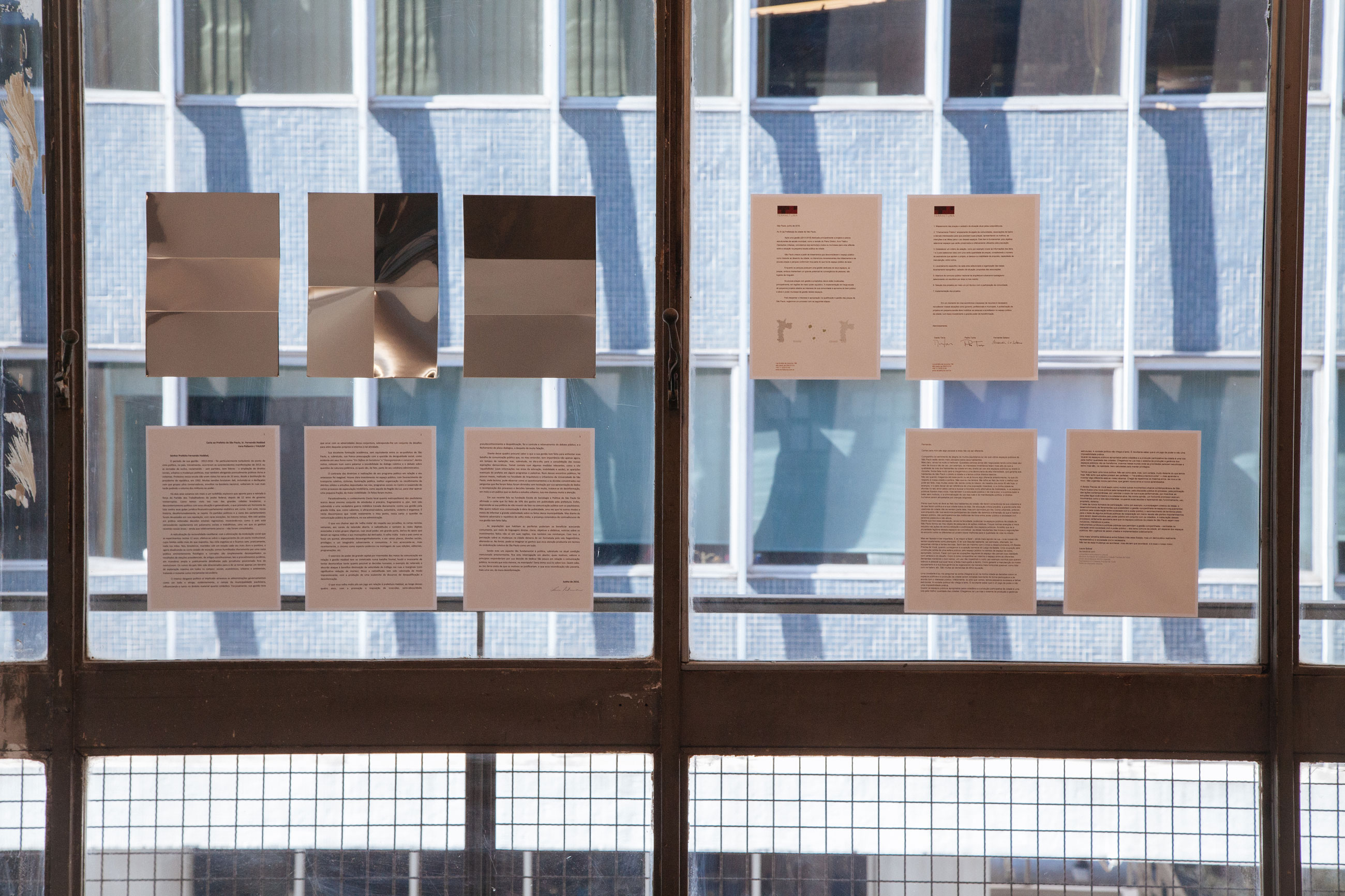 Exhibition view, Letters to the Mayor: São Paulo, Pivô Art and Research, São Paulo, Brazil, 2016